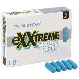 Supliment alimentar Hot - eXXtreme power caps, pentru stimularea potenței și dorinței sexuale, 5 buc