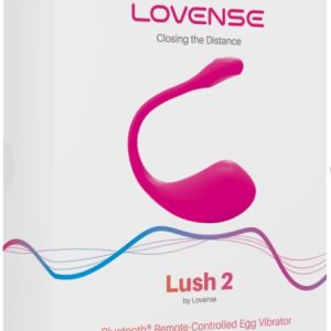 Vibrator LOVENSE - LUSH 2, control prin aplicatie, pentru stimularea punctului G, clitorisul si penisul in cazul penetrarii, 15 cm, culoarea roz