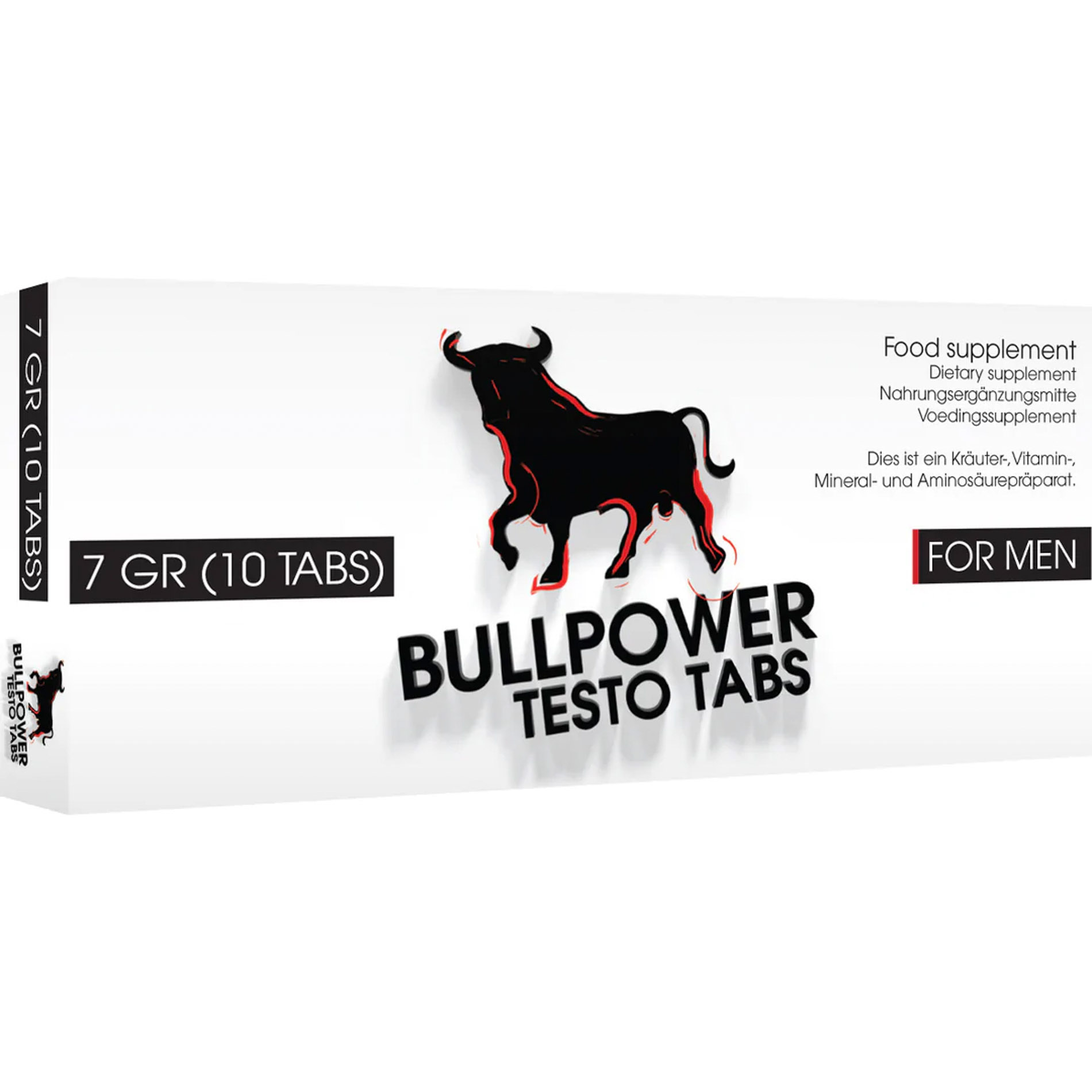 Capsule Pharmquests - BULLPOWER Testo Tabs pentru erecție puternică, 10 buc