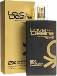 Parfum cu feromoni Love & Desire Gold, pentru femei, 100 ml