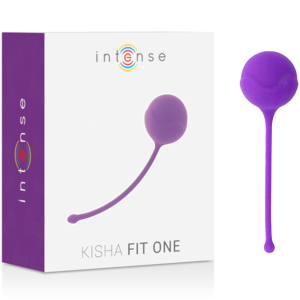Bile Kegel Intense – Kisha Fit One, din silicon medical, pentru tonifierea și întărirea planșeului pelvin, culoare lila