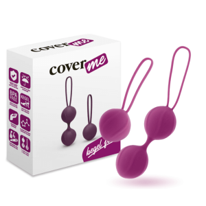 Bile Kegel – Coverme Kit, din silicon medical, pentru tonifierea și întărirea planșeului pelvin, culoare lila