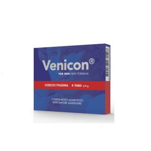Supliment afrodisiac pentru bărbați Cobeco - Venicon for Men, pentru potență și virilitate masculina, 4 buc