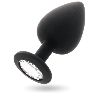 Plug anal Intense – Shelki L, din silicon medical, pentru stimulare anală profundă și plăcere intensă, culoare neagră